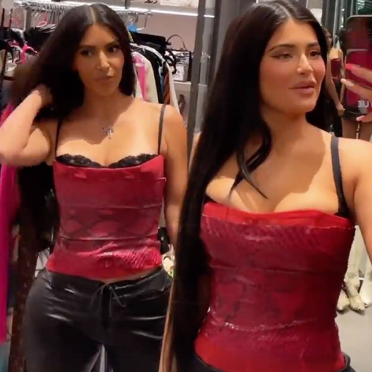 Kim Kardashian and Kylie Jenner Twinning Outfits Will Have You Doing a Double Take